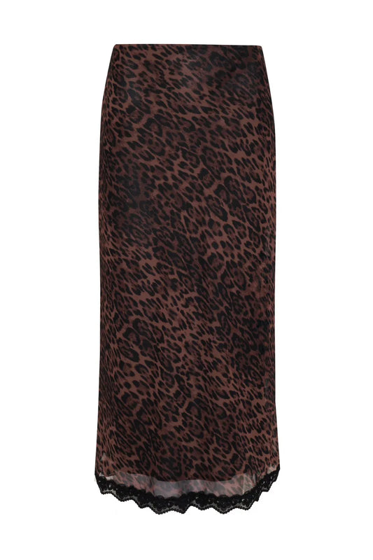 THE ROXY SKIRT IN LEOPARD