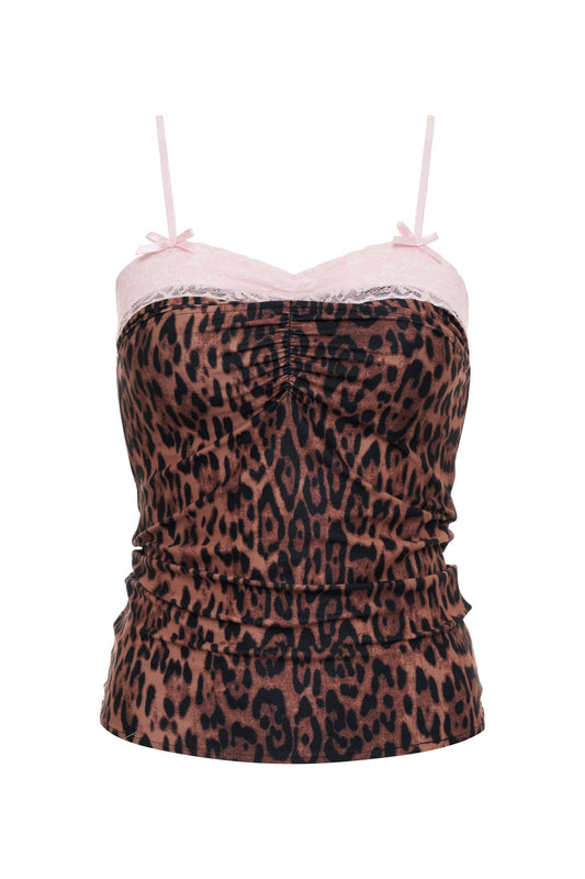 THE KITTY TOP IN CHEETAH
