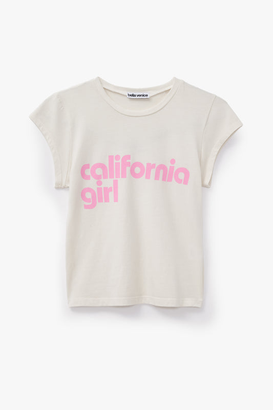 THE CALIFORNIA TEE IN PINK