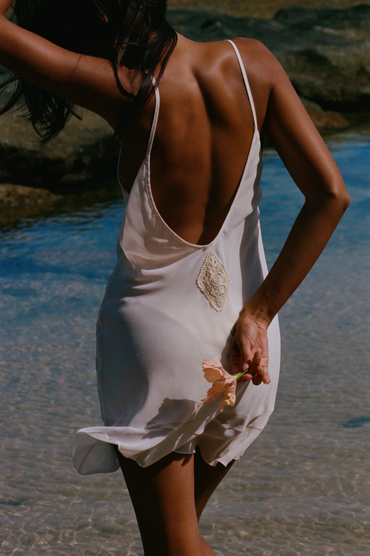 THE BUTTERFLY DRESS IN IVORY