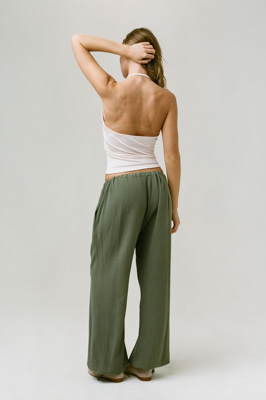THE BRIDGET PANT IN GREEN