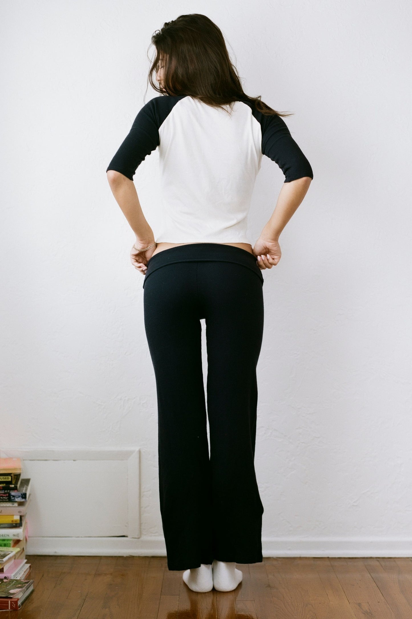 THE NAVY RIB PANT