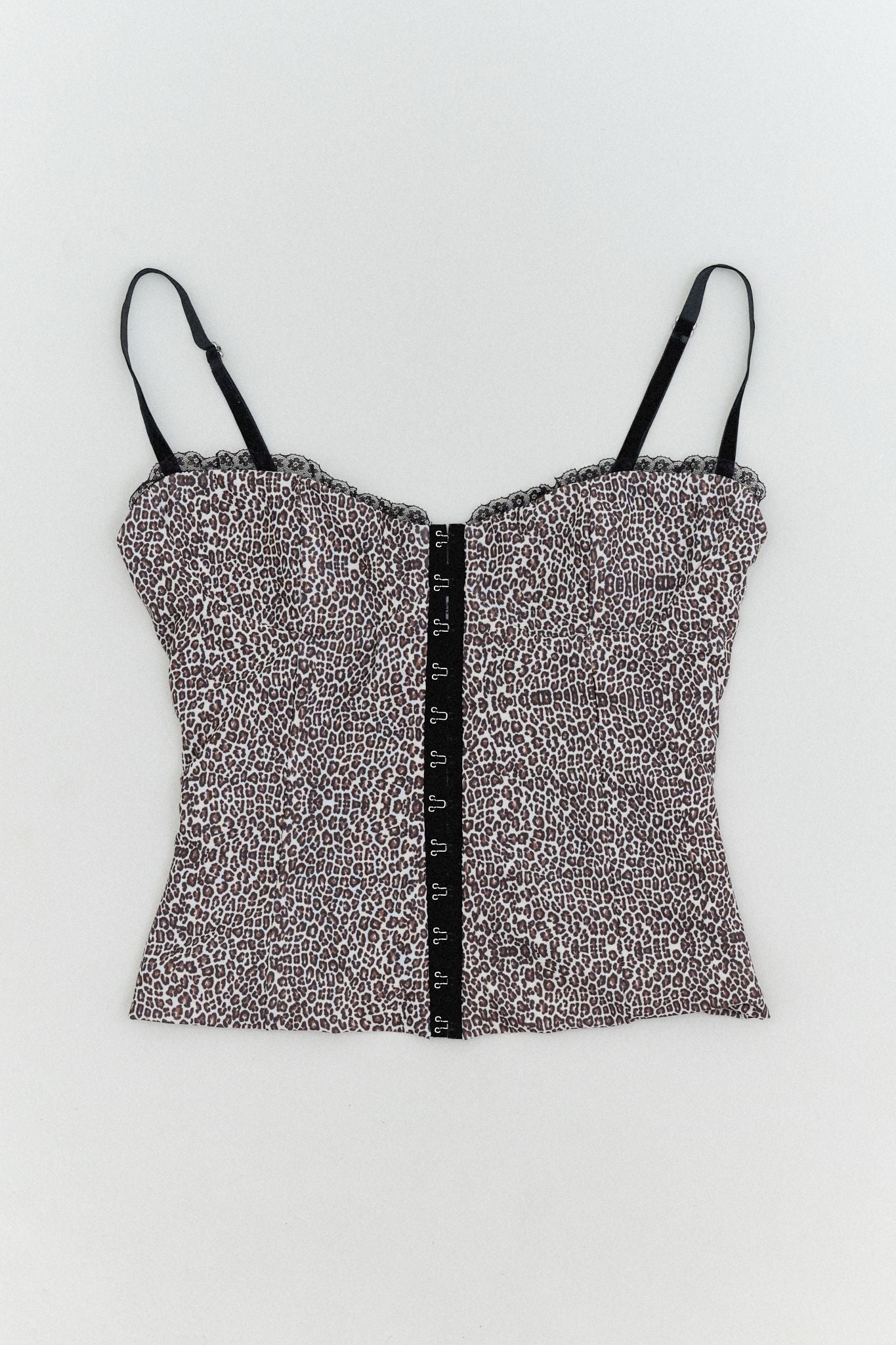 THE CAROLINE CORSET IN MINI CHEETAH