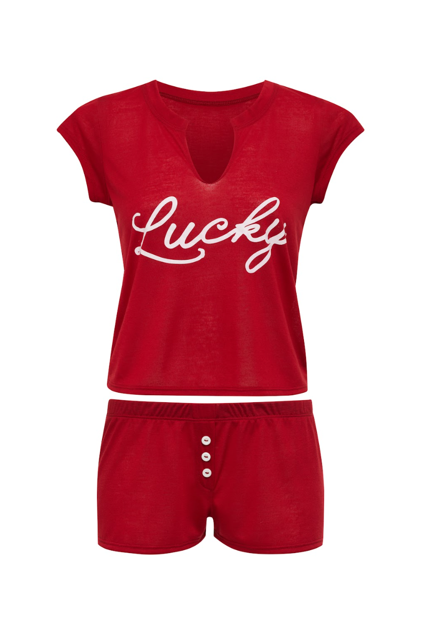 THE LUCKY SHORTS IN RED