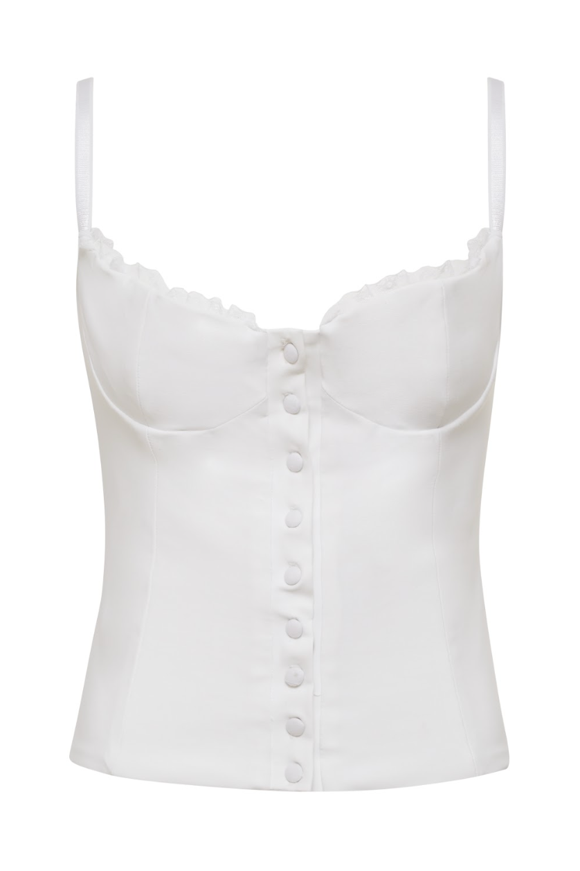 THE CAITY CORSET IN WHITE