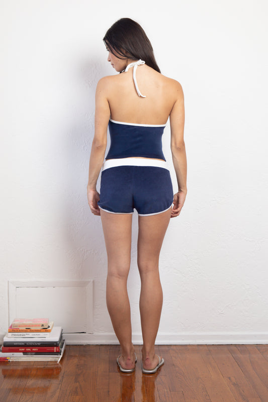THE CANDY HALTER IN NAVY