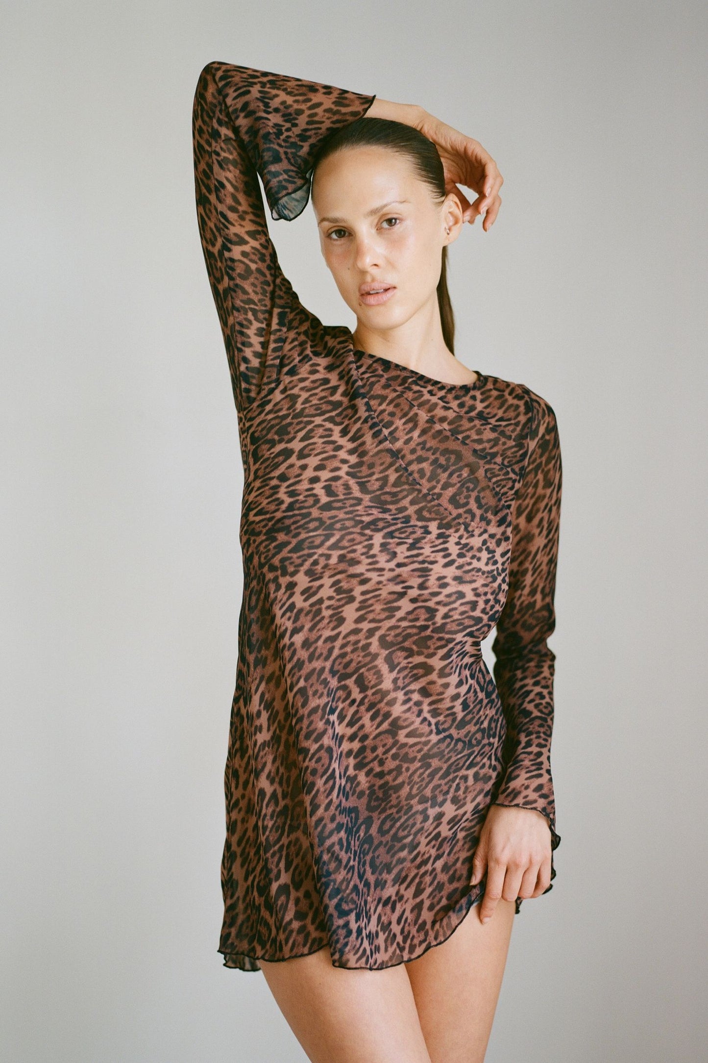 THE BRITAIN DRESS IN LEOPARD