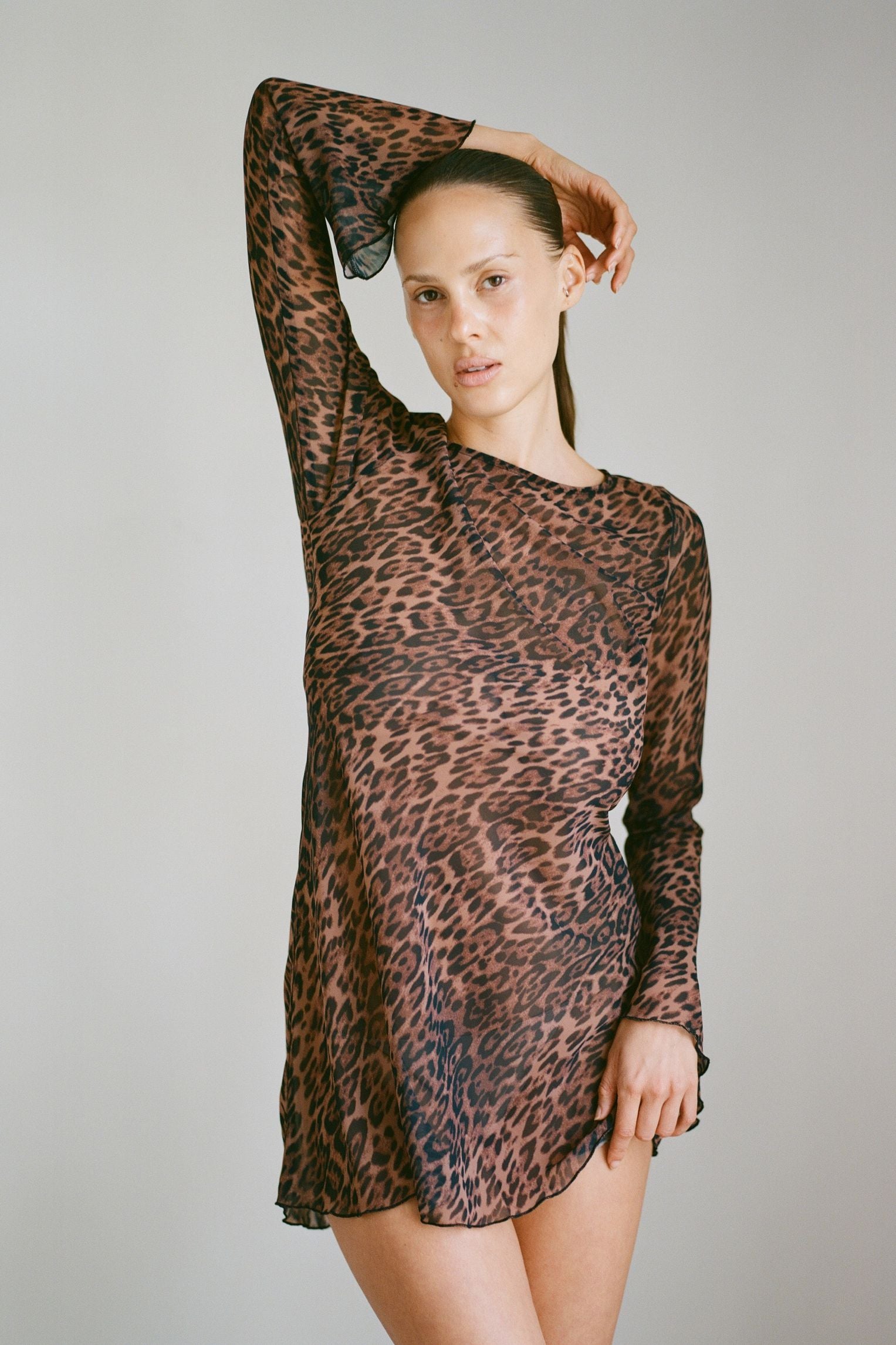 THE BRITAIN DRESS IN LEOPARD