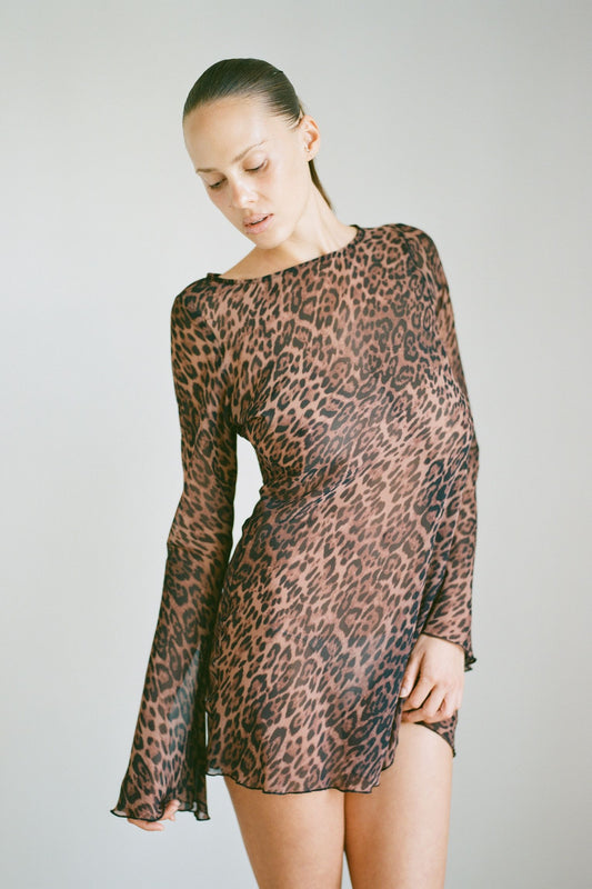 THE BRITAIN DRESS IN LEOPARD