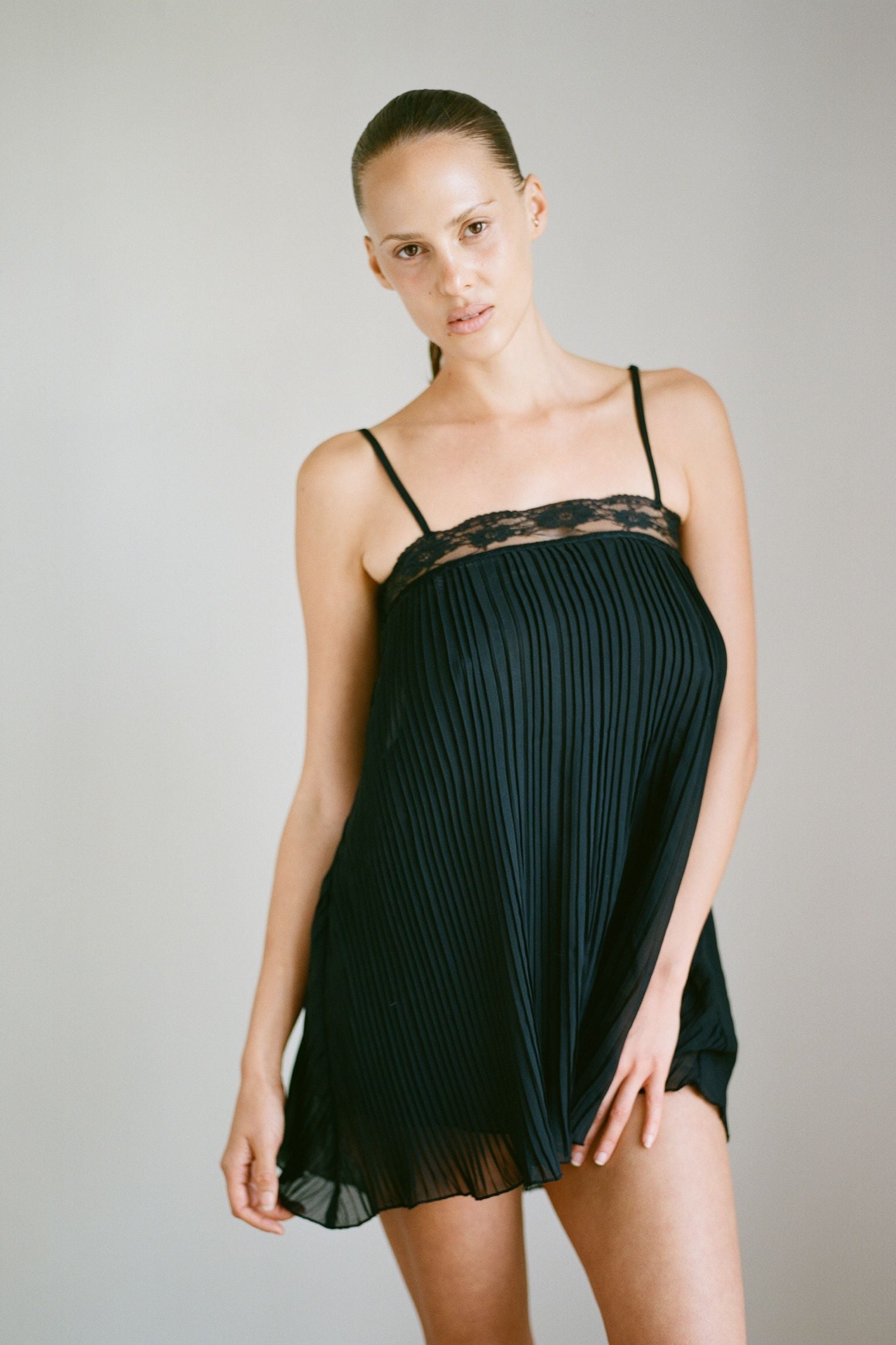 THE ARIS DRESS IN BLACK