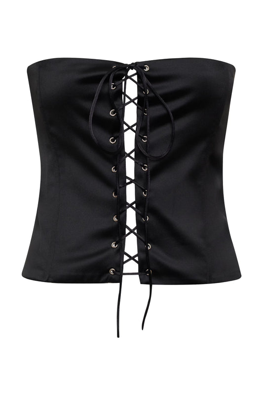 the jolie corset in black