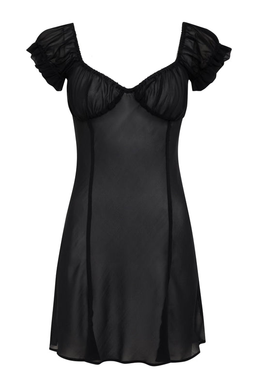 The Mimi Slip Dress in Black