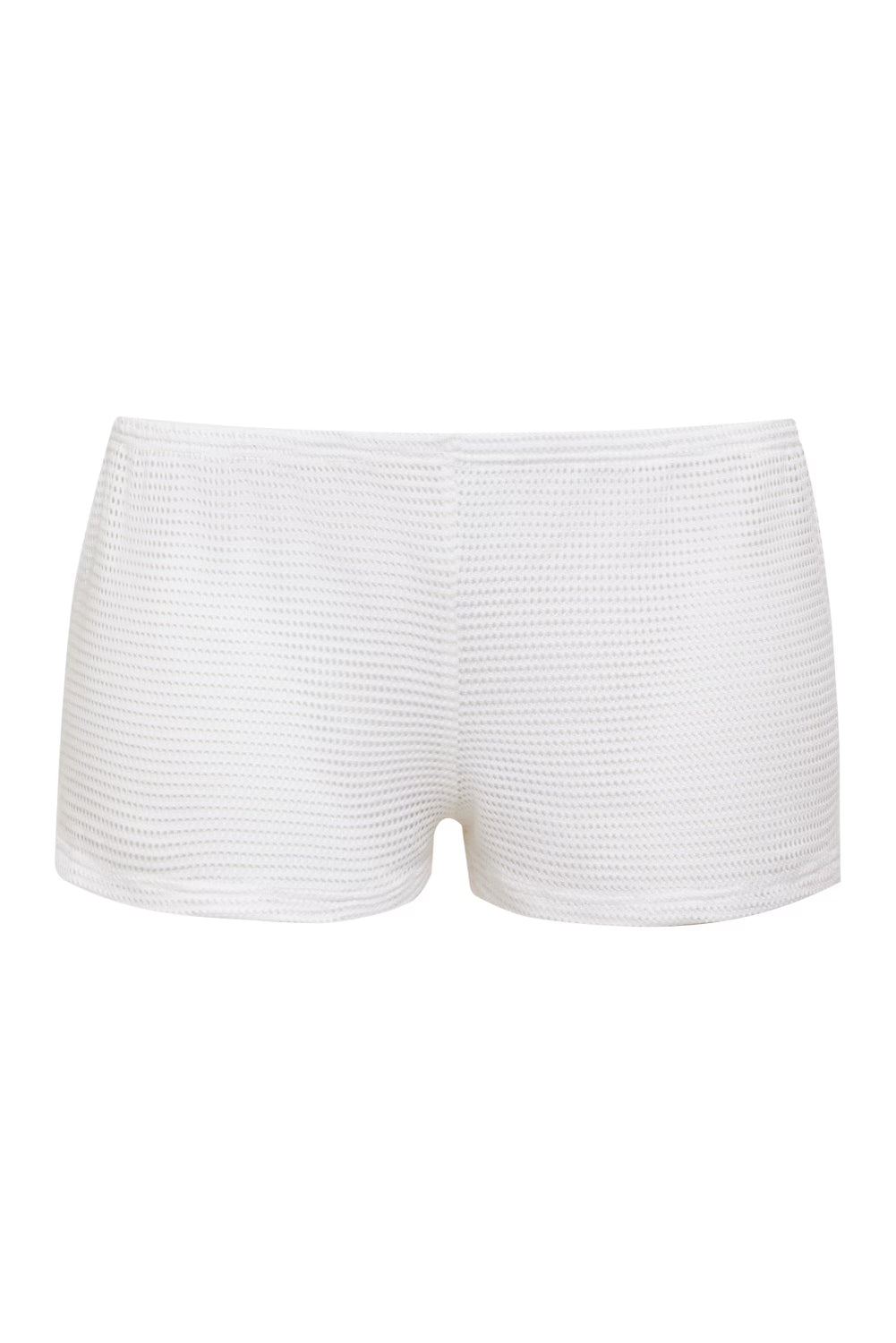 the teddy short in white