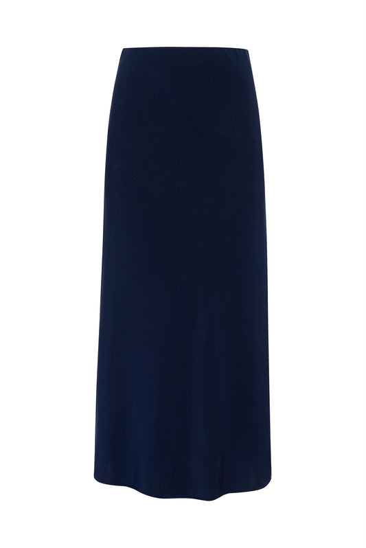 The Jessie Slip Skirt in Navy