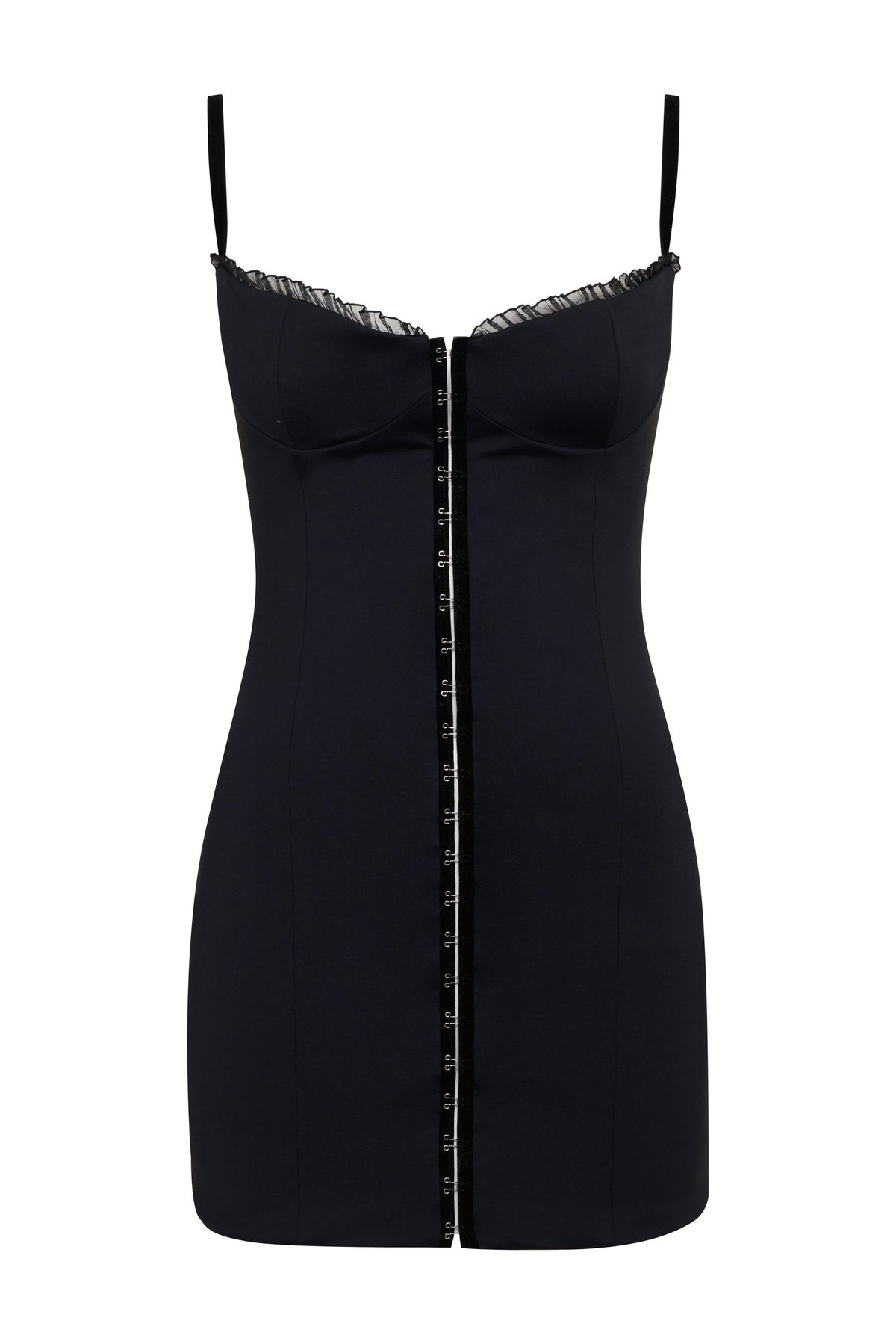 THE CAROLINE MINI DRESS IN BLACK