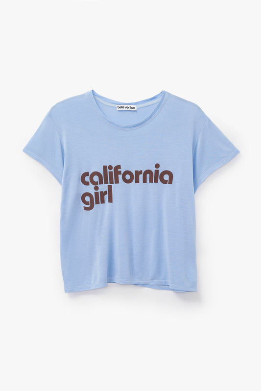 THE CA GIRL TEE IN BOYFRIEND BLUE