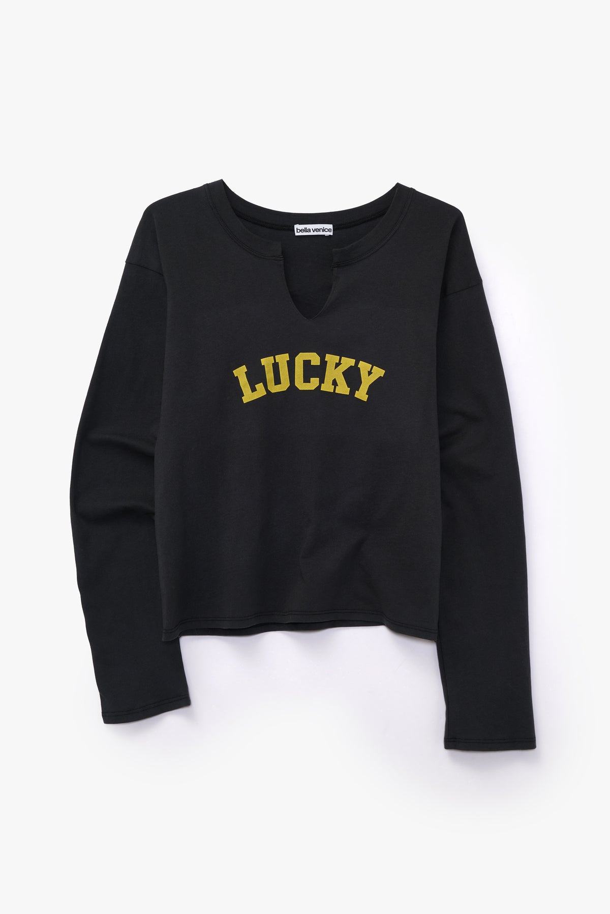 THE LUCKY LONG SLEEVE IN CHARCOAL