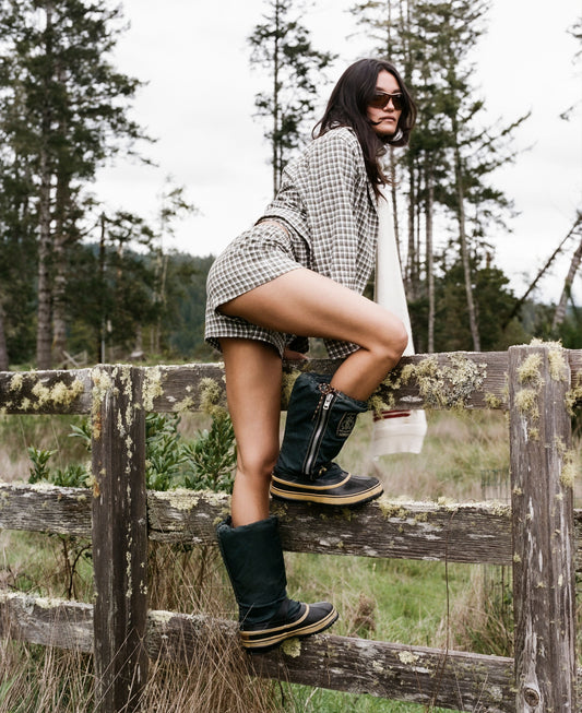 The Olive Short in Green Plaid