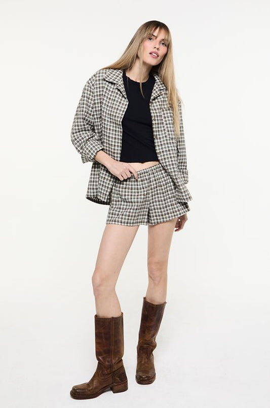 The Olive Flannel in Green