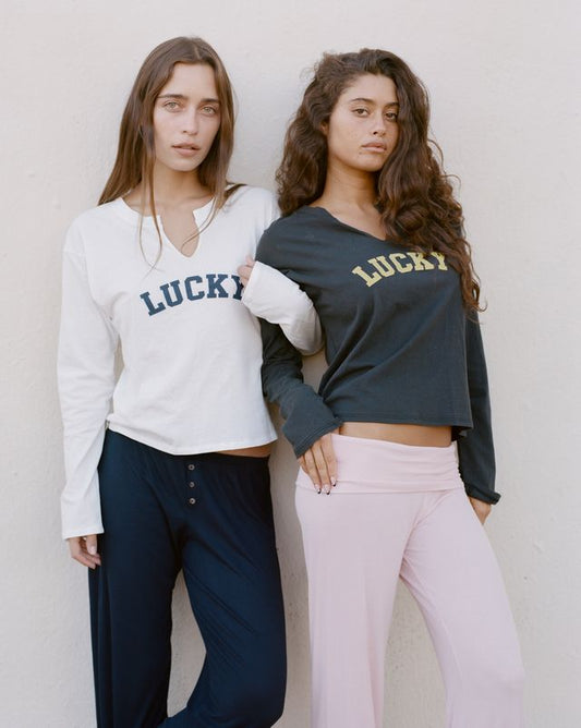 THE LUCKY LONG SLEEVE IN WHITE