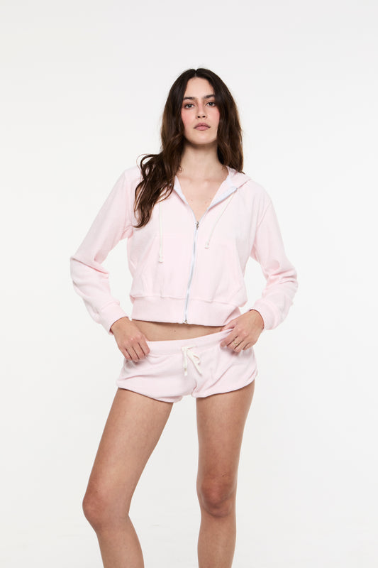 THE TERRY SHORT IN PINK