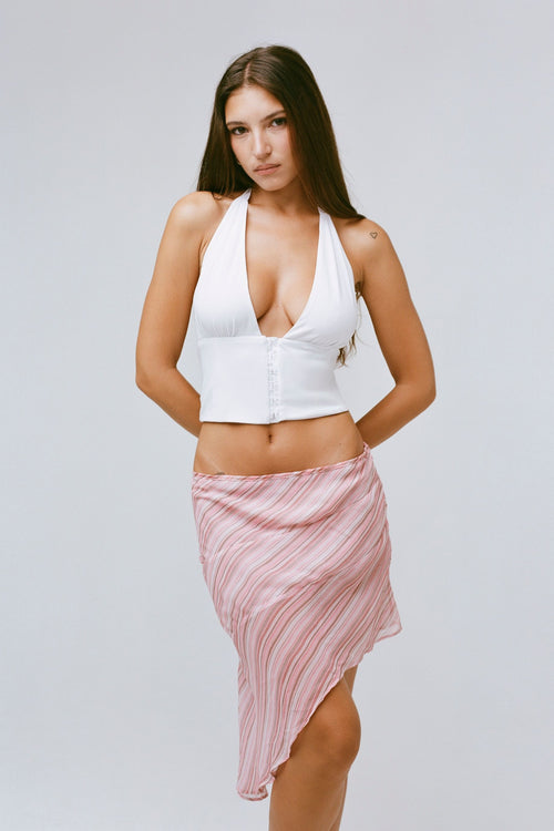 THE COCO HALTER IN WHITE