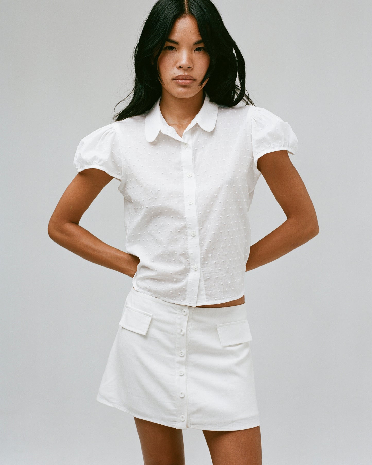 THE GRACIE SKIRT IN WHITE