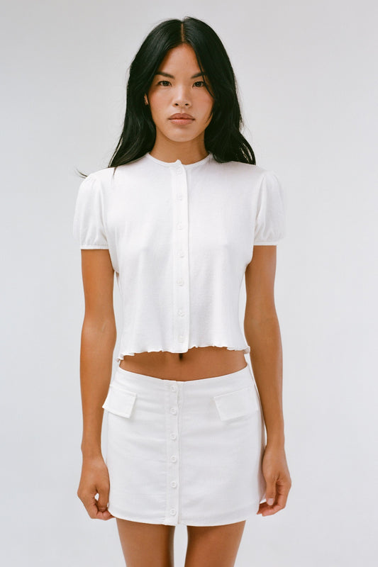 THE BONI SWEATER IN WHITE