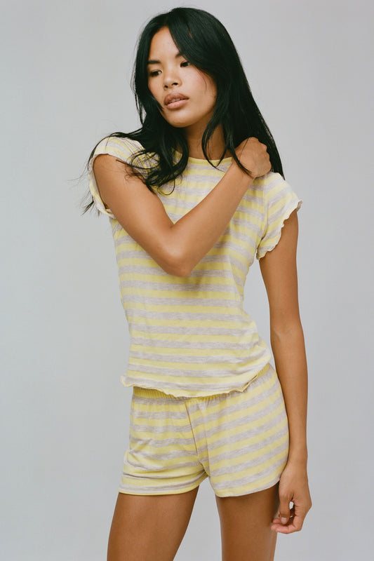 THE OATMEAL STRIPE TEE