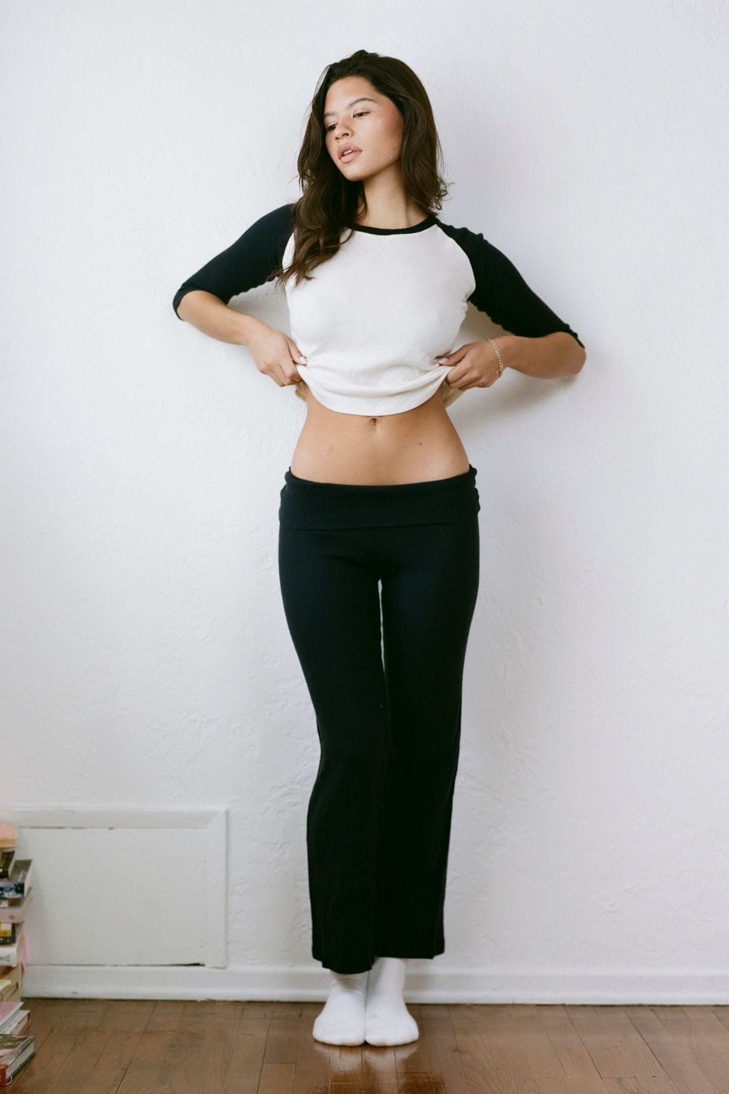 THE NAVY RIB PANT