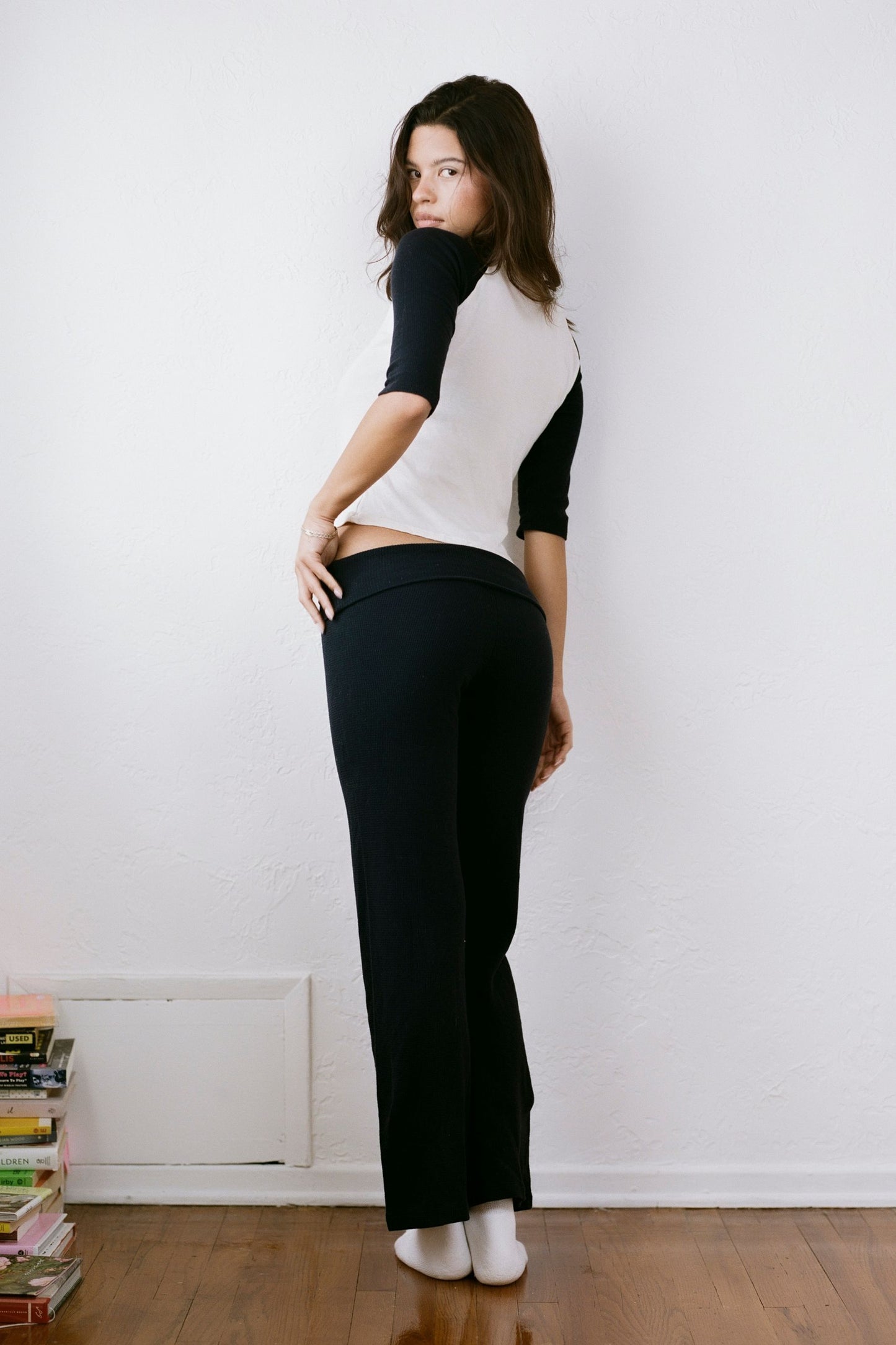 THE NAVY RIB PANT