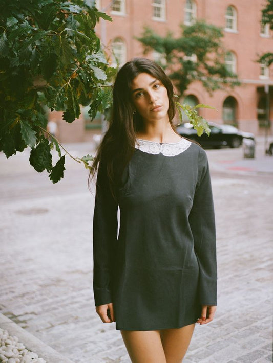 THE MILA DRESS IN CHARCOAL