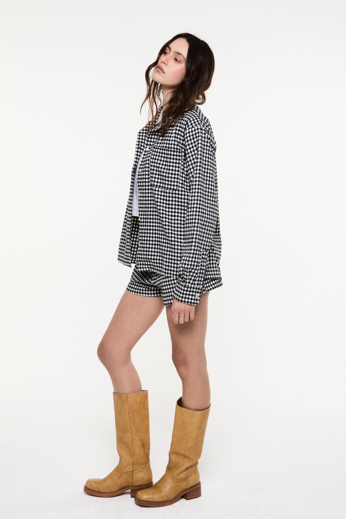 The Olive Flannel in Black & White