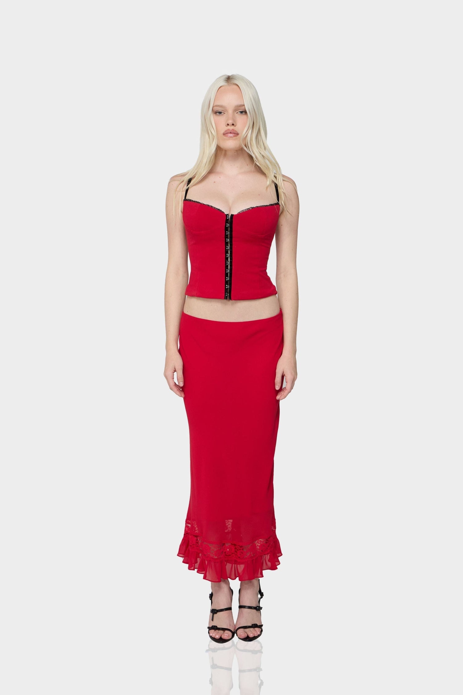 jordan red dress Jordan Brooklyn Women's Long-Sleeve Dress