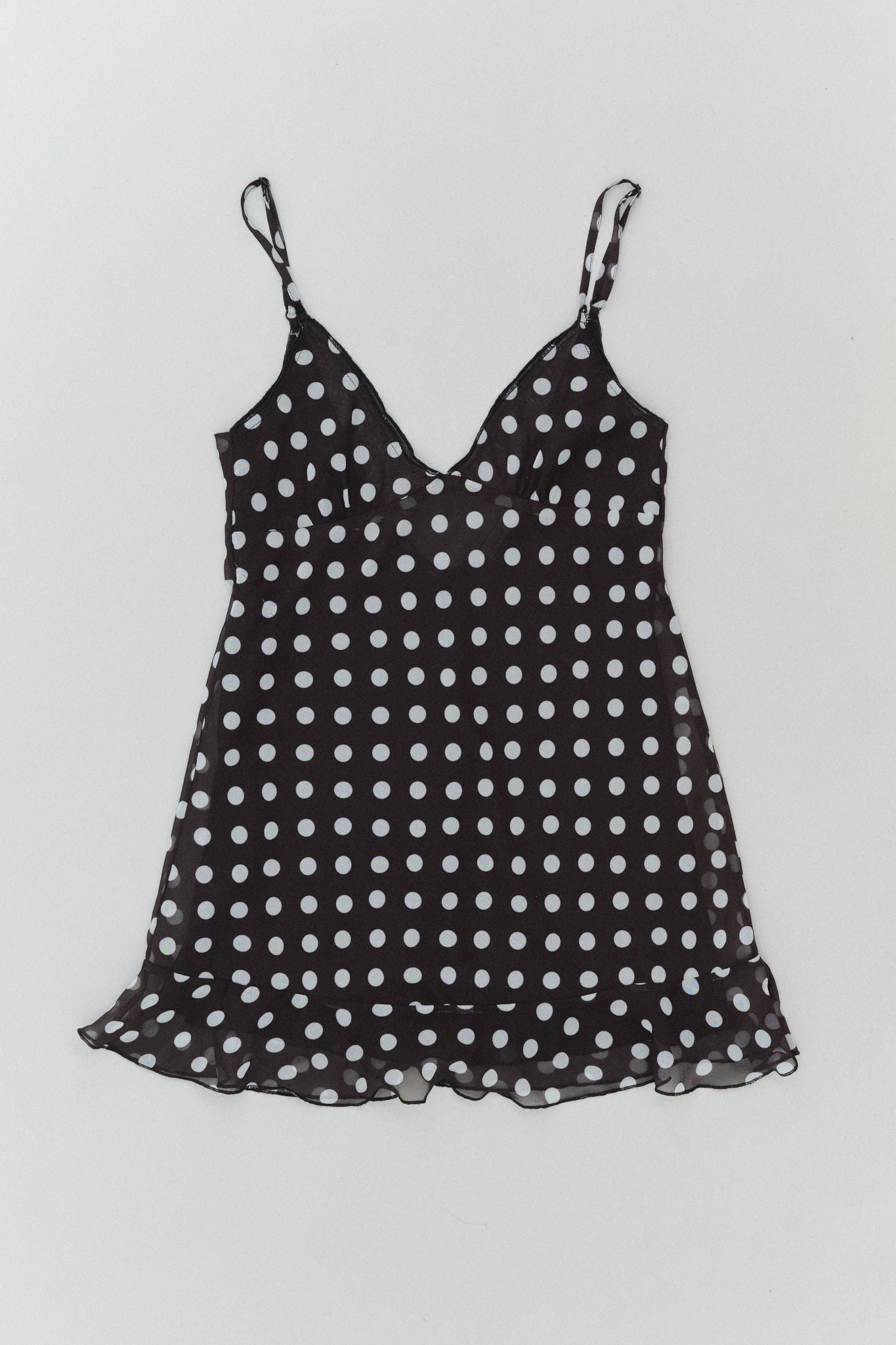 black dress with white butterflies THE BUTTERFLY DRESS IN Black & White DOT XS