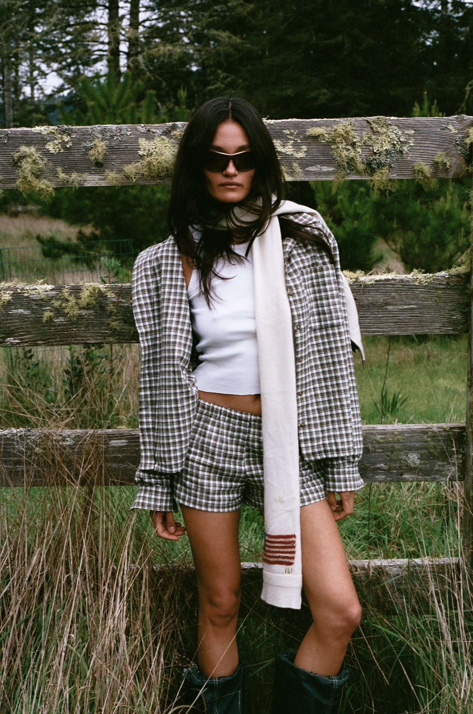 The Olive Short in Green Plaid