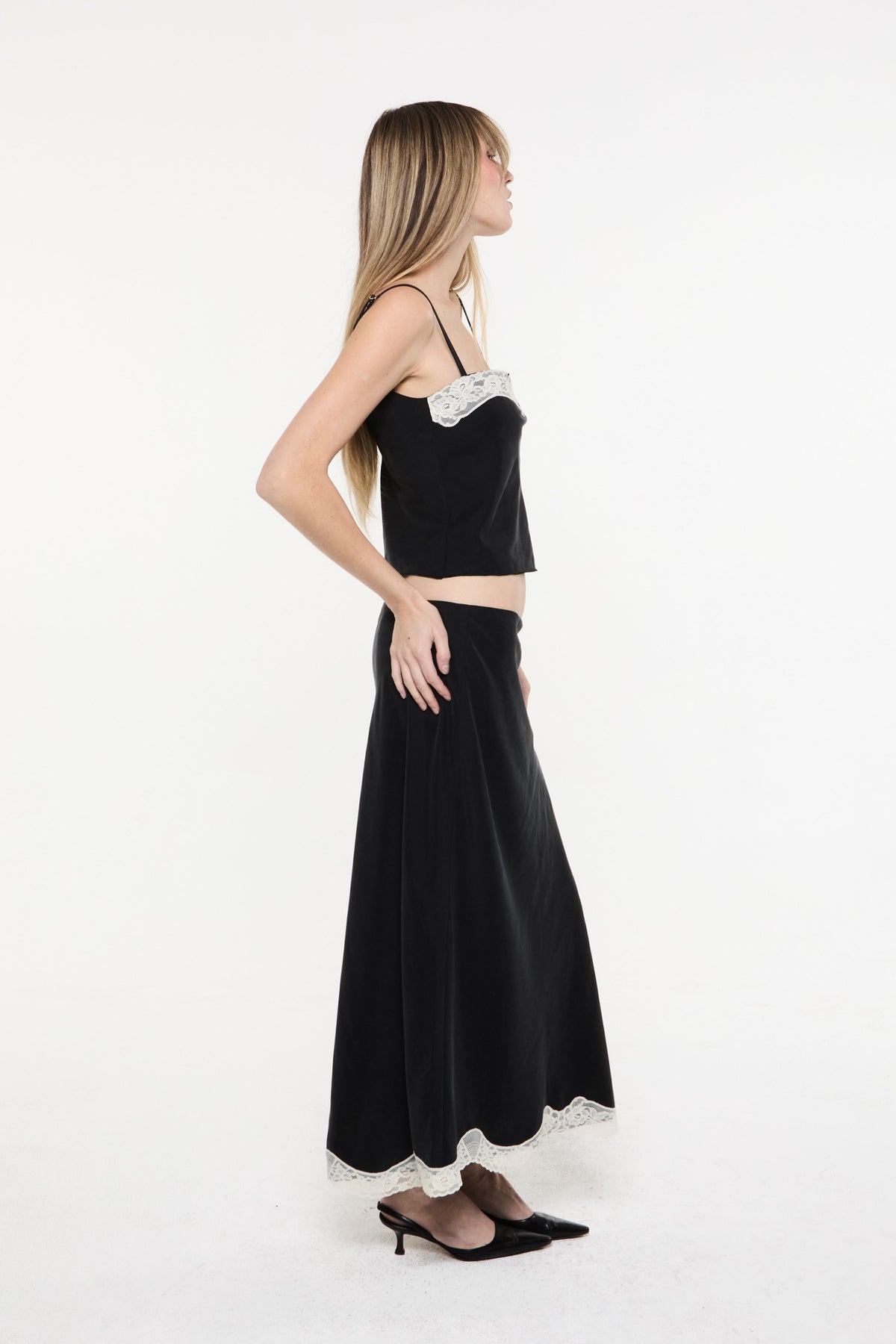 The Lawson Skirt in Charcoal