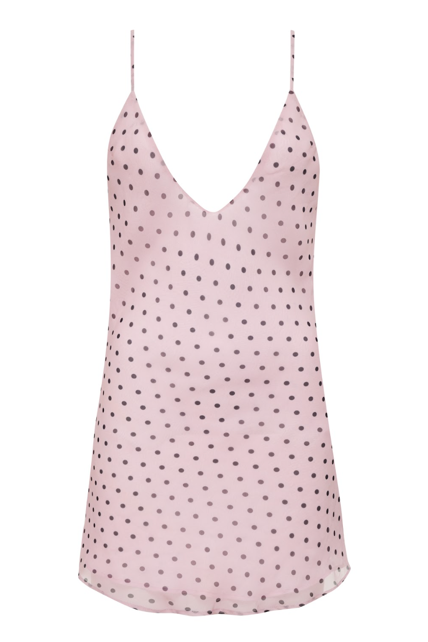 Jordan Mini Slip Dress in Pink