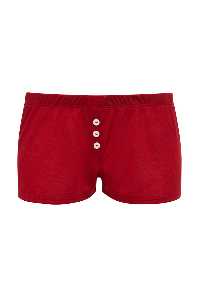 lucky shorts in red