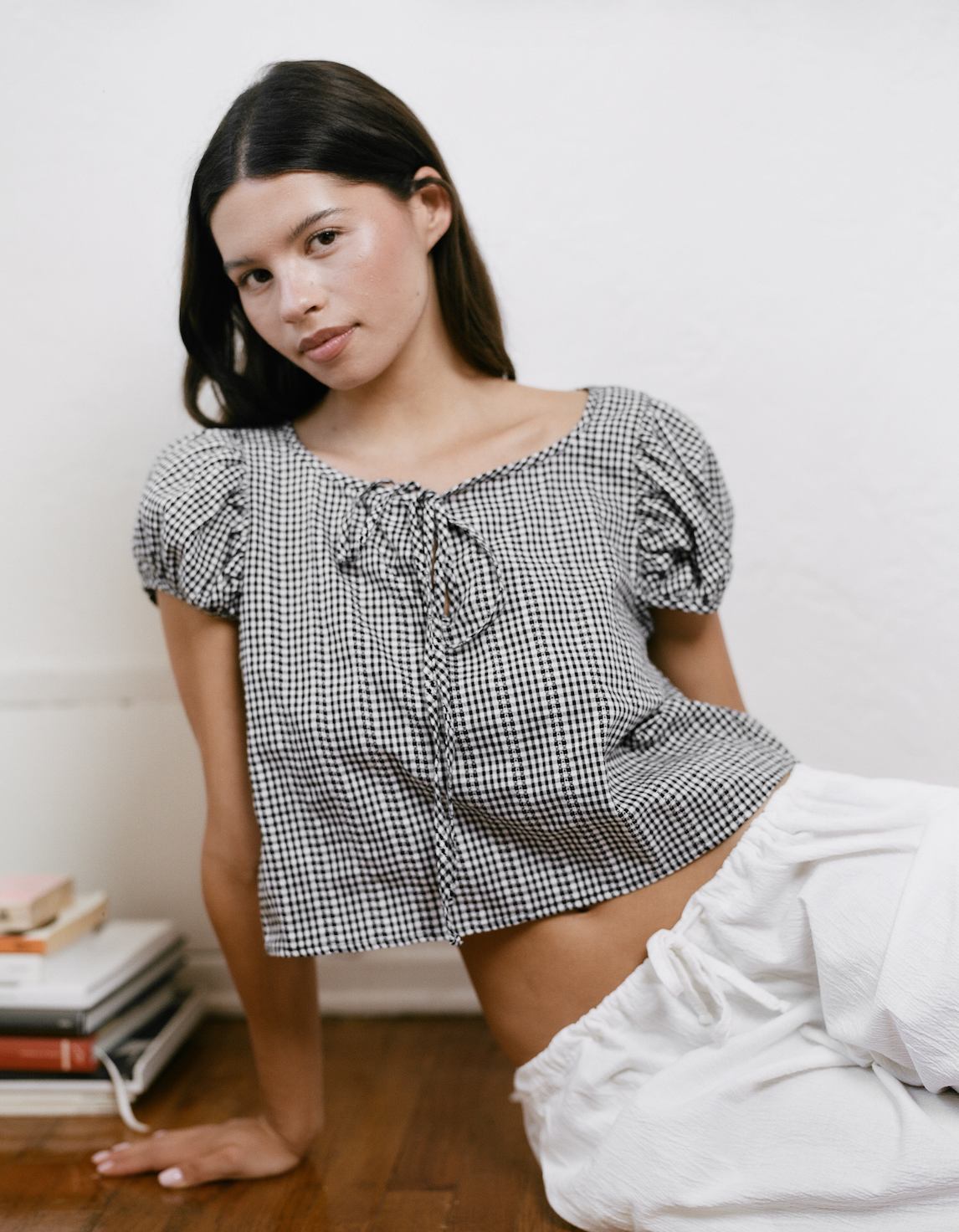 THE MARGARET TOP IN GINGHAM