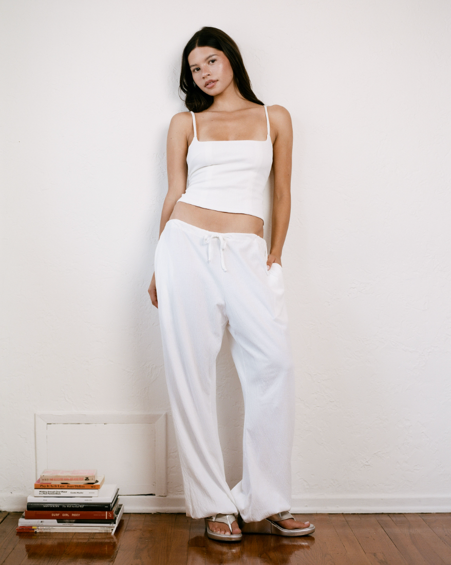 THE BRIDGET PANT IN WHITE