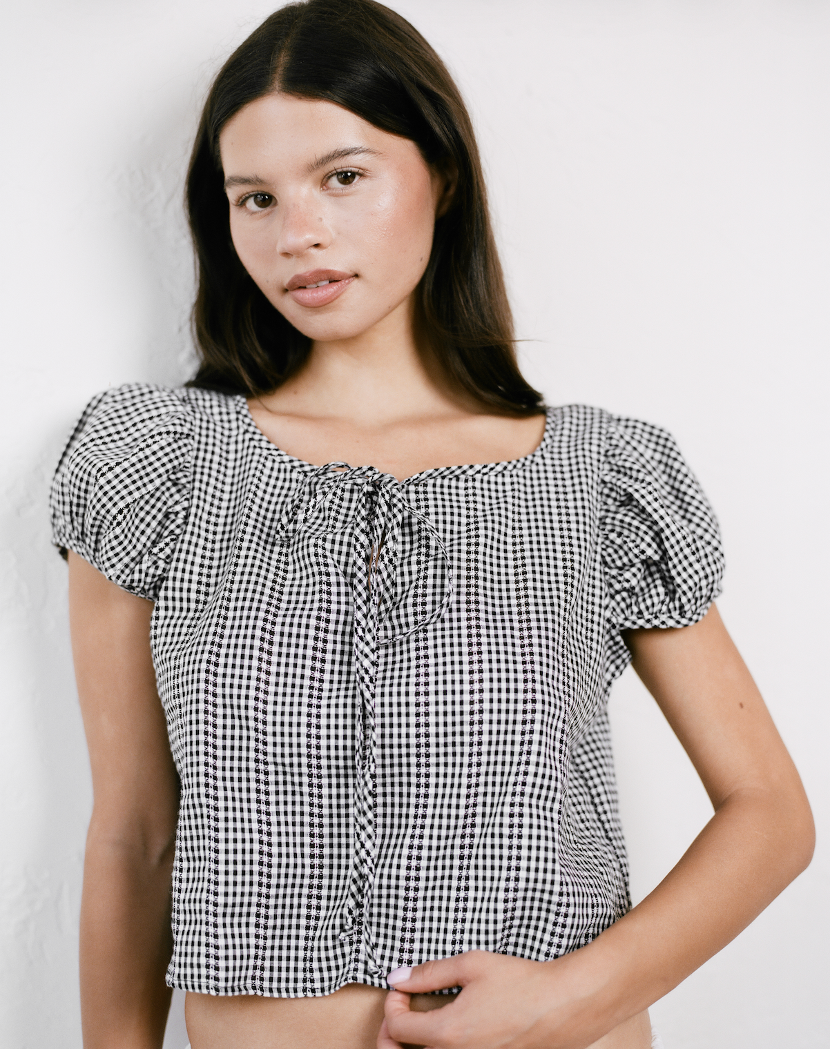 THE MARGARET TOP IN GINGHAM