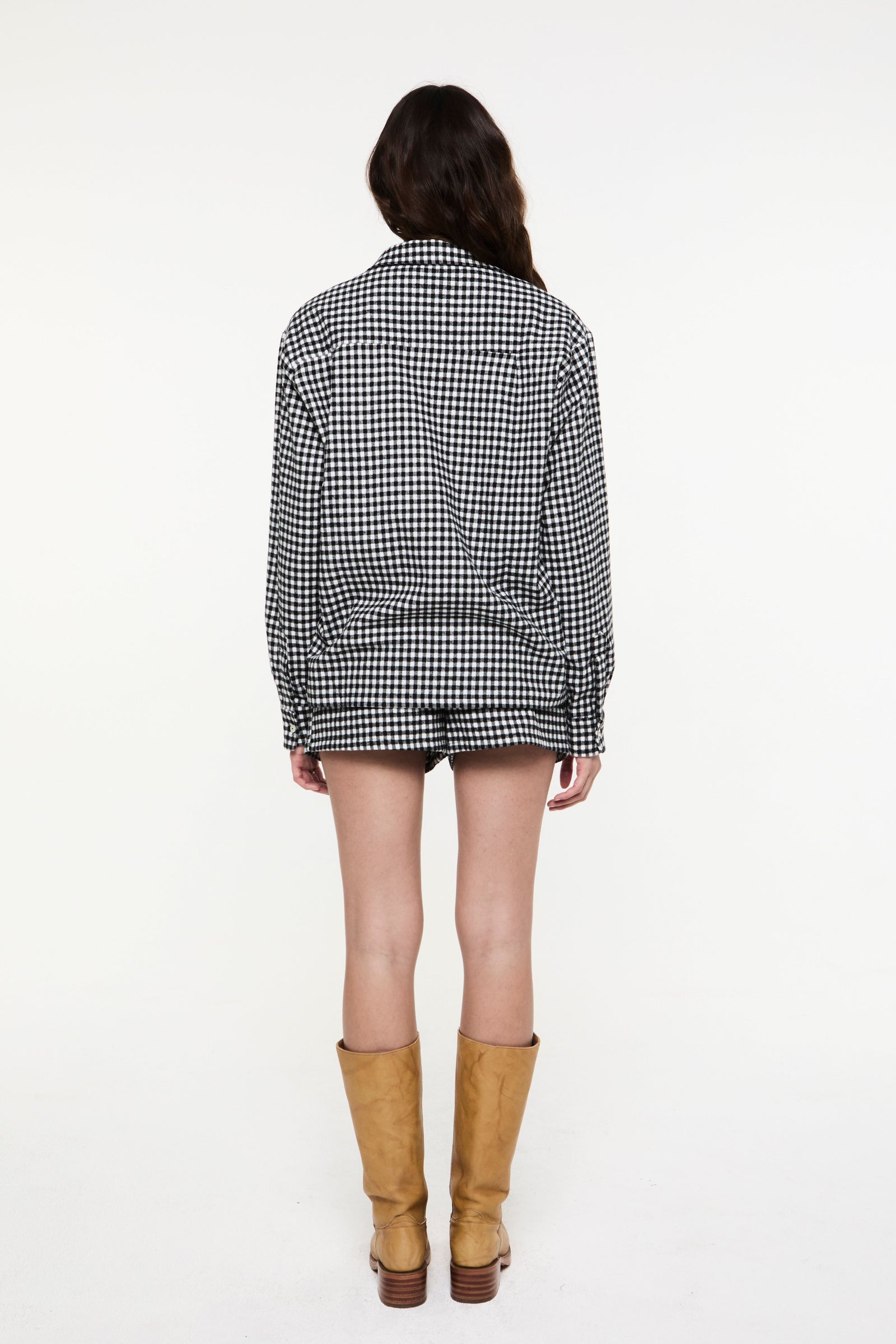 The Olive Flannel in Black & White