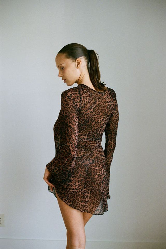 THE BRITAIN DRESS IN LEOPARD