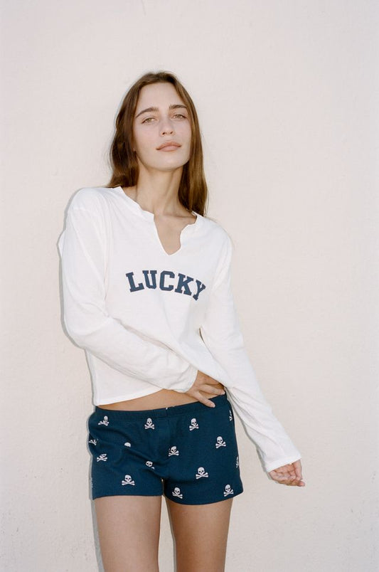 THE LUCKY LONG SLEEVE IN WHITE