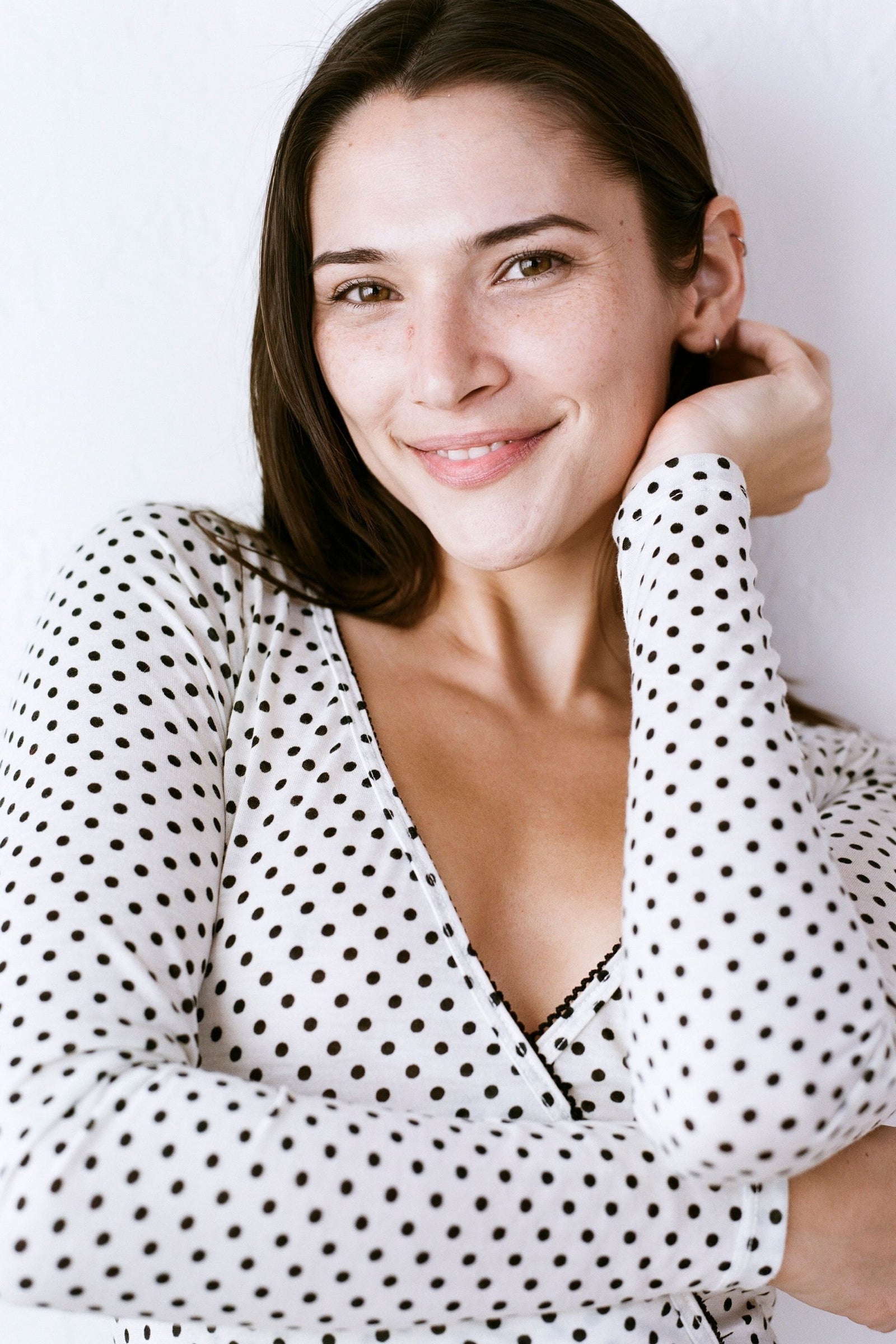 THE POLKA DOT WRAP TOP